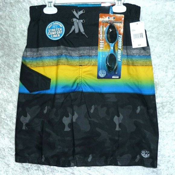 Boys Cargo Swim Trunk Goggle Zeroxposur size XL NEW - Picture 6 of 7